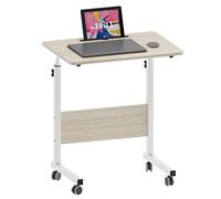 soges Mesas para Ordenador 60 x 40 cm Mesa Móvil de Ordenador Portatil con Ruedas, Sofá Mesa, Mesas de Centro