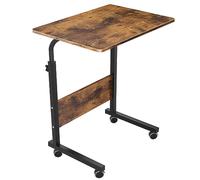 soges Mesas para Ordenador 60 x 40 cm Mesa Móvil de Ordenador Portatil con Ruedas, Sofá Mesa, Mesas de Centro