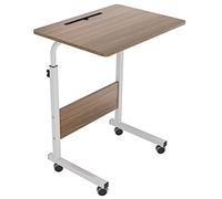 soges Mesas para Ordenador 60 x 40 cm Mesa Móvil de Ordenador Portatil con Ruedas, Sofá Mesa, Mesas de Centro