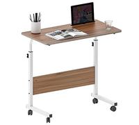 soges Mesas para Ordenador 80 x 40 cm Mesa Móvil de Ordenador Portatil con Ruedas, Sofá Mesa, Mesas de Centro