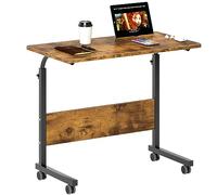 soges Mesas para Ordenador 80 x 40 cm Mesa Móvil de Ordenador Portatil con Ruedas, Sofá Mesa, Mesas de Centro
