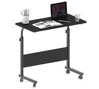 soges Mesas para Ordenador 80 x 40 cm Mesa Móvil de Ordenador Portatil con Ruedas, Sofá Mesa, Mesas de Centro