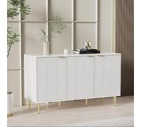 soges Muebles de almacenaje, Aparador Blanco, Armario con Estante, Mesa Consola para Cocina Comedor, salón