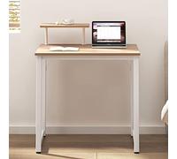 sogesfurniture - Escritorio Compacto para Ordenador (80 x 40 cm, Mesa de Trabajo, PC, Mesa de Madera y Acero, Mesa de Estudio, Mesa de Comedor para Espacios pequeños, Arce