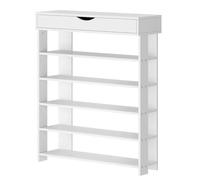 sogesfurniture - Estantería de Zapatos de Almacenamiento de Madera de 5 Niveles, Soporte para Zapatos, Soporte para Zapatos, Soporte de Almacenamiento en la Entrada para Dormitorio, Sala de Estar, 75