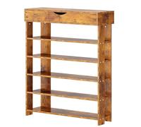 sogesfurniture - Estantería de Zapatos de Almacenamiento de Madera de 5 Niveles, Soporte para Zapatos, Soporte para Zapatos, Soporte de Almacenamiento en la Entrada para Dormitorio, Sala de Estar, 75