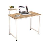 sogesfurniture Mesa de Ordenador Moderno Escritorios para Computadora Escritorio de Oficina Mesa de Trabajo Mesa de Estudio de Madera y Acero, 100x50x75cm, WK-JK100-OK-BH