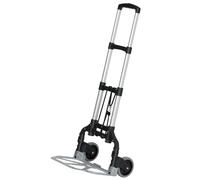 SogesHome Carretilla de Mano Plegable de Aluminio Carretilla Subeescaleras con Asa Extensible y Ruedas