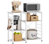 SogesHome Estantería de cocina, estantería de almacenamiento, isla de cocina, horno de cocina, armario de panadería, carrito de almacenamiento, organizador multifuncional, 90 x 40 x 83 cm