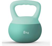 SogesHome Kettlebells - Pesa rusa suave, 8 kg, profesional, silenciosa, suave, para entrenamiento en casa, gimnasio, entrenamiento de fuerza
