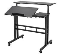 SogesHome Mesa de computadora de Altura Ajustable Escritorio de computadora portátil Estación de Trabajo Mesa de computadora portátil Tablas de Dibujo para Arte, Escritura, Elaboración