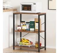 SogesHome SH-CZJYB-SJ03 - Estantería de 3 niveles para el hogar, resistente, 60 x 30 x 75 cm, SH-CZJYB-SJ03