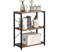 SogesPower Estantes de almacenamiento de 3 niveles, multifuncionales, estanterías de almacenamiento, mesa auxiliar para dormitorio, salón, cocina y baño