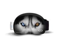 SOGGLE Funda protectora para gafas de esquí, de microfibra, talla única, color: eyes husky