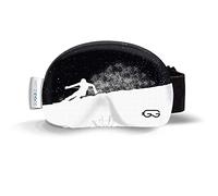 SOGGLE Gafas de esquí con protección de revestimiento de microfibra (talla única), color: negro-blanco 01 esquiador