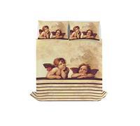 Sogni d'Autore Set de Ropa de Cama (Hoja Plana 255x300cm + 2 Fundas Cojin 52x82cm con Solapa Interna), SD59, 100% Algodón, Doble