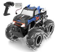 Sognotoy Coche de Control Remoto 1:16,Monster Truck Coche Eléctrico RC Monster Car Impermeable a Prueba de Polvo 4WD Rock Crawler Escala Control Remoto Camión Coches de Juguete (Blue)