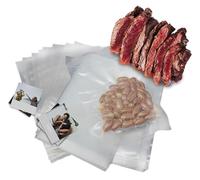 SOGO 100PCS Bolsas Vacío Alimentos 20x25CM - Bolsas Envasar al Vacío Compatibles con Envasadora Doméstica - Bolsas Plástico Resistentes y Reutilizables para Cocción al Vacío y Conservación Fresca