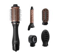 Sogo 5 en 1 Juego de Estilizador con Motor de 3000rpm y Doble Cierre de Seguridad para Usarlo como Plancha, Rizador y Secador - 1200w. Negro