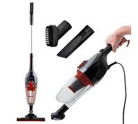 SOGO Aspiradora sin Cable 2 en 1 Ciclónico Vertical y Manual con Accesorios - Aspirador con Cable 600W con Filtro HEPA Lavable de Alta Potencia - Tecnología Ciclónica y Eficiencia Energética Clase A