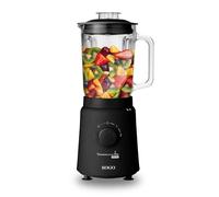 Batidora de Vaso Sogo BAT-SS-5570 1000W 1.5L Acero Inoxidable Titanio 2 Velocidades Negra