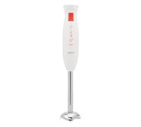 SOGO Batidora de Mano Eléctrica Multiusos con Cuchillas de acero inoxidable, Campana Antisalpicaduras, Velocidad Única, Color Blanco, Sin BPA (400W)