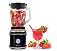 SOGO Batidora de Vaso, Dos Jarras de 1,5 Litros y de 0,3 Litros, Cuchilla Acero Inoxidable 1300W, Negro (BAT-SS-5545)