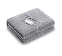 SOGO Calentador de Cama Eléctrico con 3 potencias | Manta Eléctrica Borreguito | Poliester 100%, Lavable (Individual 150x80cm)