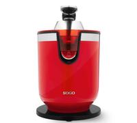 SOGO Exprimidor Eléctrico de Zumo con Palanca para Granada y Cítricos con 2 Conos y Motor Silencioso de 300W - Exprimidor Automático Potente de 0,6L para Uso Diario en Casa o Cocina Moderna
