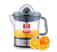 SOGO Exprimidor de Naranjas Eléctrico Silencioso y Potente - Exprimidor Eléctrico de Limones y Naranjas con Tapa -Para Zumo de Naranja y Cítricos con 40W de Potencia y 0,7L de Capacidad