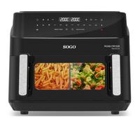 Freidora de aire - SOGO FRE-SS-10895, 2600 W, 10,5 l, Inox