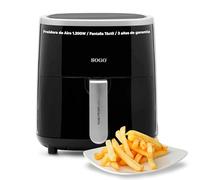 Freidora de aire - SOGO FRE-SS-10865, 1200 W, 3,5 l, Negro