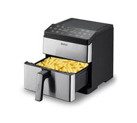Sogo Freidora de Aire 6 Litros para Cocinar Saludable con 80% Menos Grasa - Air Fryer Doble Resistencia 360° para Resultados Uniformes - Freidora Sin Aceite con Pantalla LED Táctil