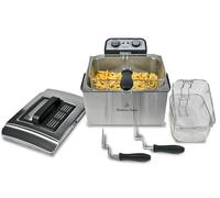 SOGO Freidora Profesional de Acero Inoxidable 5L con Sistema Cold Zone - Freidora de Aceite con Regulador de Temperatura Ajustable - Temporizador y Filtro Antiolor - Potente y Segura