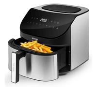 Sogo Freidora de Aire con Capacidad de 8L y 1600W de Potencia - Air Fryer con 8 Funciones Ideal para Hacer cualquier Tipo de Alimentos - Freidora sin Aceite con Pantalla Táctil de Control