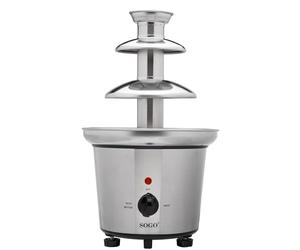 SOGO Fuente de chocolate eléctrica 60W de acero inoxidable - Fuente de chocolate cascada con 3 niveles - Fuente chocolate ideal para fiestas y postres - Fuente desmontable fácil de limpiar