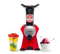 Sogo Heladera para Postres, Helados y Sorbetes - Máquina de Hacer Helados con Recetario de Postres Helados - Prepara Helados, Sorbetes y Batidos Utilizando Frutas/Chocolate Congelado - Heladera Niños