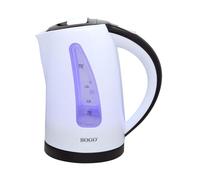 SOGO Hervidor de Agua Inalámbrico 1,7L 2200W Extra Grande - Hervidor Rápido sin BPA para Cocina, Café o Té -Apagado Automático y Protección Térmica - Base Giratoria 360°