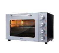 SOGO Horno Eléctrico De Sobremesa 48L Con Convección Y Rustidor 1800W - Horno Portátil Con Doble Vidrio Y Temporizador - Horno Sobremesa 90-230°C 6 Funciones Para Gratinar, Asar Y Hornear