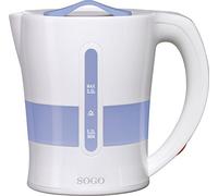 Sogo KET-SS-5755 - Hervidor de agua de viaje, 1050 W, color blanco y azul