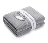 SOGO Manta Eléctrica Lumbar Individual 150x80cm Lavable con 3 Potencias - Esterilla Eléctrica de Borreguito para Invierno - Manta Térmica Eléctrica para Dolor Muscular y Calor Rápido