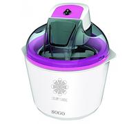 SOGO Máquina para ahcer Helador y Sorbete 1.5L con Motor Bidireccional - Helados Caseros con Bol Extraíble sin BPA