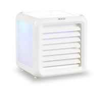 Sogo Mini Climatizador De Aire Portátil Con 7 Colores LED Y Caja De Agua Desmontable - Enfriador Aire Personal USB 3 Velocidades - Aire Acondicionado Compacto Con Flujo Ajustable Sin Adaptador