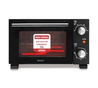SOGO Mini Horno Eléctrico de Sobremesa 10L 800W - Mini Horno Tostador de Pan, Carne y Todo Tipo de Alimentos - Horno Portátil con Control de Temperatura 90-230℃ y Temporizador de 30 min