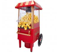 SOGO Palomitero Eléctrico Retro Vintage con Diseño de Carrito de Feria - Palomitera 1200KW sin Aceite ni Mantequilla - Máquina de Hacer Palomitas de Maíz - Máquina Palomitas Fácil de Limpiar
