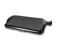 Sogo Plancha De Asar Lisa Antiadherente Acabado Piedra con bandeja recoge aceites, superficie cocción 48x26 cm, termostato regulador, 2000KW, sin PFOA (SS-1224)