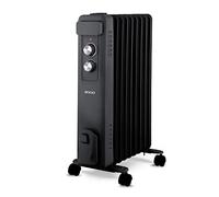 SOGO Radiador de Aceite de Bajo Consumo con 9 Elementos y 3 Niveles de Potencia 800W 1200W 2000W - Radiador Eléctrico de Bajo Consumo Ideal para Habitaciones o Estudios - Estufa Eléctrica de Aceite