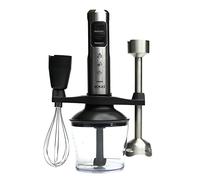 SOGO Set de Batidora de Mano Alta Potencia 1500W SS-14480 | Batidora Eléctrica Multifunción con Pie Extra Largo de Acero Inoxidable | 4 Hojas Titanio Gold | Vaso 800ml y Accesorios de Cocina