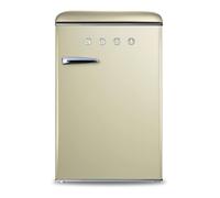 Sogo Sogo Mini Nevera + Congelador con Capacidad de Congelación 2kg / 24h Retro 110L - Negro. Beige Variante única