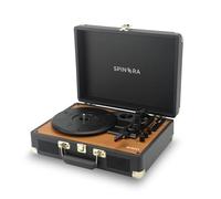 SOGO Tocadiscos Vinilo Bluetooth con Altavoz Integrado Reproduce 33 45 78 RPM - Tocadiscos Retro Moderno con Altavoz Interno - Toca Discos Vinilo Portátil con Diseño Compacto y Elegante